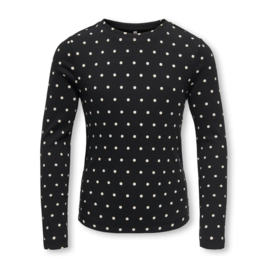 Only - Top - KOGTRINNY - Dots - Zwart