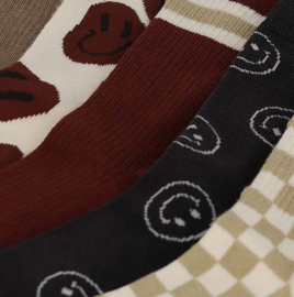Apollo - Sokken - Smiley's - Beige - 5-pack