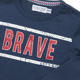 Dirkje - Jongens - T-shirt - Brave - Navy