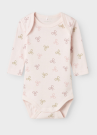 Name it - Rompers - Body's - Barely - Pink - 3 stuks - Strikjes
