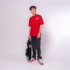 No Way Monday x Job Dutchtuber - T-shirt - Backprint - Rood