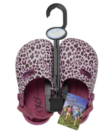 XQ Footwear - Tuinklompen - Panterprint - Roze