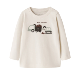 Name It - T-shirt - NBMKONTO - Antique White