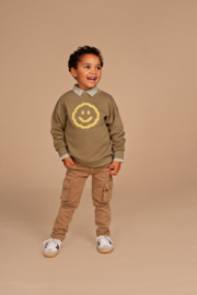 Stains & Stories - Sweatshirt - Smiley - Groen