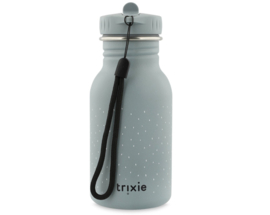 Trixie - Drinkfles - Mr. Shark - Haai - RVS waterfles - Lekvrij - 350ml - Blauw