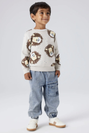 Name It - Sweater - Trui - NMMSAKU - Silver Lining - Leeuw