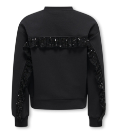 Only - Sweater - KOGCHIC - Ruffles - Zwart