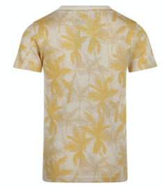 Koko Noko - T-shirt - Palmbomen - Geel - Wit