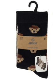 Apollo - Sokken - Beertjes - 5-pack