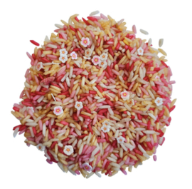 Grennn - Speelrijst - Pink Flower - Mix - 750 gram