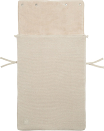 Jollein - Voetenzak - Groep 0+ - 3/5 punts - Gordel - Basic - Knit - Nougat