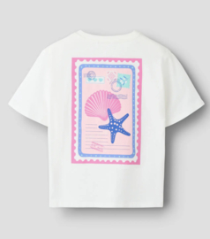 Name It - T-shirt - NKFHENNIE - Backprint - Cloud Dancer