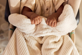 Jollein - Voetenzak - Groep 0+ - 3/5 punts - Gordel - Cloudy - Rib - Oatmeal