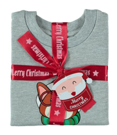 Baby - Kerstsweater - Kersttrui - Grijs - Hond