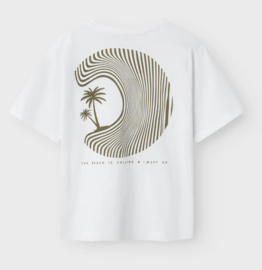 Name It - T-shirt - NKMZoko - Backprint - Bright White