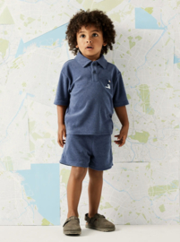 Name It - Polo - T-shirt - NMMJARED - Badstof - Vintage Indigo