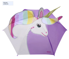 Playshoes - 3D - Paraplu - Unicorn - Eenhoorn - Paars