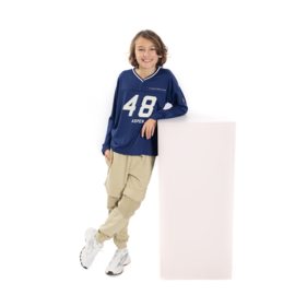 No Way Monday - Longsleeve - Blue depths - Loose fit