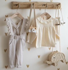 Dirkje - T-shirt - Wit - Ruches