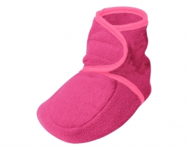 Playshoes - Babyslofje - Fleece - Roze - Klittenband