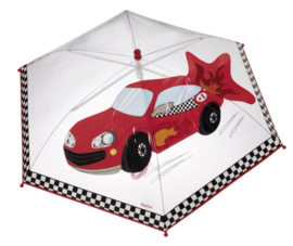 Playshoes - 3D - Paraplu - Raceauto - Rood