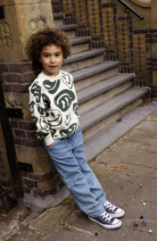 Noppies - Trui - Sweater - Smiley's - Groen