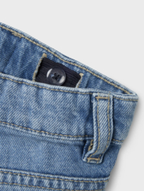 Name It - Broek - Bella - Mom jeans - Roosjes - Light blue denim