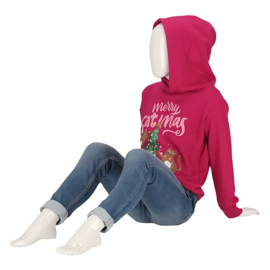 Apollo - Kids - Kerst - Hoodie - Merry - Catmas - Cyclaam