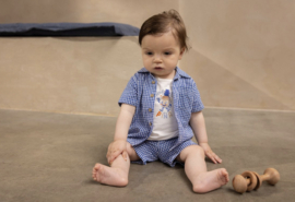 Noppies - Broek - Olbia - Blauw - Gestreept