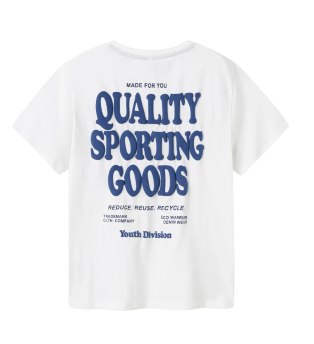Name It - T-shirt - Lawson - Bright White - Backprint