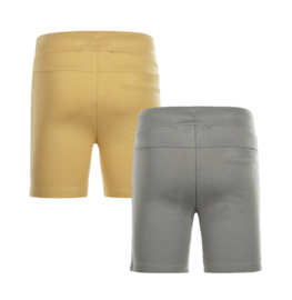 Koko Noko - Korte - Broek - 2 stuks - Geel - Grijs - Maat 104