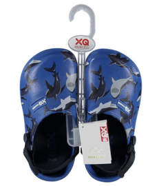XQ Footwear - Tuinklompen - Haai - Blauw