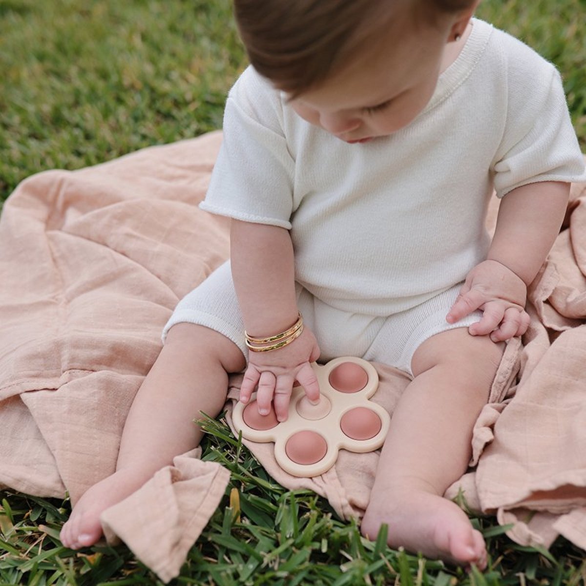 Mushie - Press - Toy - Flower - Bloem - Rose