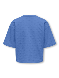 Only Girls - T-shirt - KOGSIMONE - Hartjes - Blauw