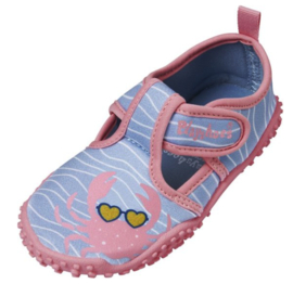 Playshoes - Waterschoenen - Krabben - Blauw - Roze - UV-Werend