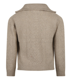 Koko Noko - Trui - Sweater -  Taupe - Maat 134