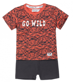 Dirkje - 2pce - Babysuit - Go - Wild - Rusty - Orange