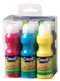 Creall - Spongy - Plakkaatverf - 6 x 70 - ml