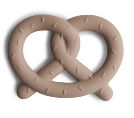 Mushie - Bijtring - Pretzel - Naturel - 3 maanden+