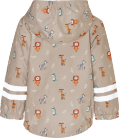 Playshoes - Regenjas - Wilde Dieren - Taupe