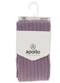 Apollo - Maillot - Paars - Melange - Rib - Patroon - Maat 152/164 - Verpakking niet aanwezig