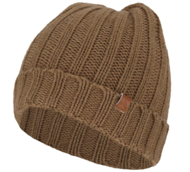 Sarlini - Jongens - Knit - Muts - Dark - Camel - 8/12 jaar