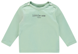 Noppies - Longsleeve - Hester - Text - Grey - Mint - Maat 74