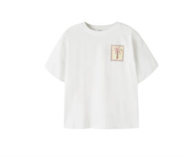 Name It- T-shirt - Girls - NKFHERLISE - Backprint - Bright White