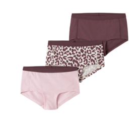 Name It - Onderbroeken - Leopard - 3 Stuks