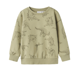 Name It - Sweater - Trui - Dino's - Varon - Groen