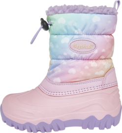 Playshoes - Snowboots - Pastel - Regenboog - Hartjes - Roze