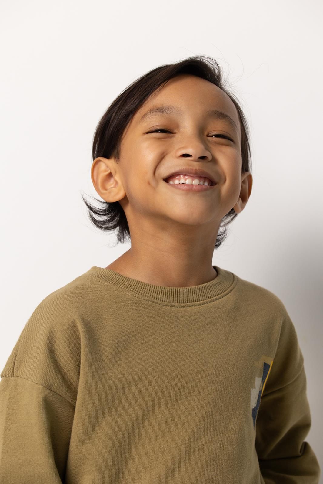 Noppies - Trui - Sweater - Ray - Dried Herb - Backprint