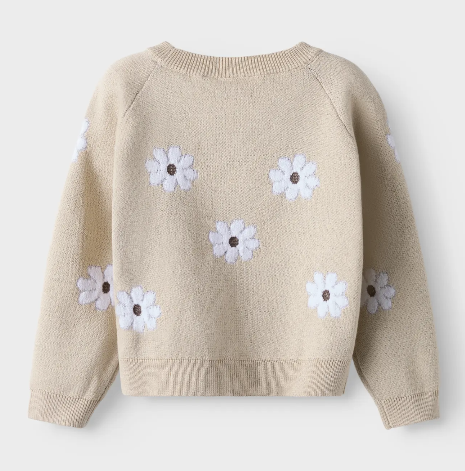 Name It - Knit - Sweater - Leia - Bloemetjes - Peyote