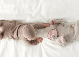 Noppies - Vest - Broekje - Pino - Grover - Taupe Melange - Unisex